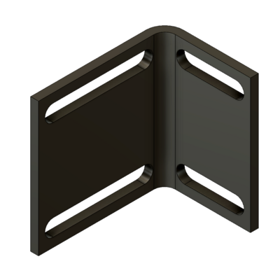 MODULAR SOLUTIONS ZINC PLATED BRACKET&lt;br&gt;BALL CATCH ANGLE